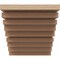 Ekena Millwork 8"W x 8"D x 8"H Wide Landon Rough Cedar Woodgrain TimberThane Corbel, Primed Tan CORUR08X08X08LANRCPR - alternate 3